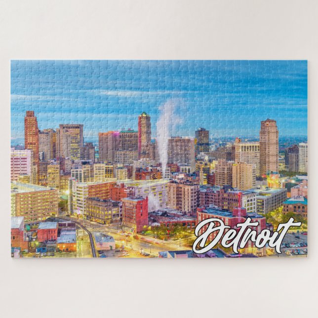 Beautiful Detroit, Michigan, USA Jigsaw Puzzle (Horizontal)