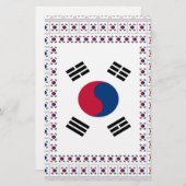 Beautiful Diagonal Korean Flag: An Infinite Art (Front/Back)
