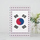 Beautiful Diagonal Korean Flag: An Infinite Art (Standing Front)