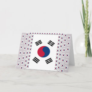 Beautiful Diagonal Korean Flag: An Infinite Art Card