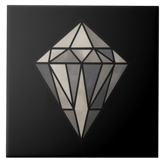 Beautiful Diamond Ceramic Tile (Front)