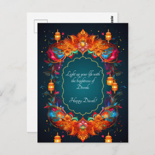 Beautiful Diwali postcard