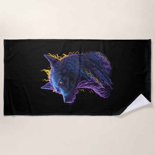 Beautiful dog Artistic pet image for print on dema Beach Towel