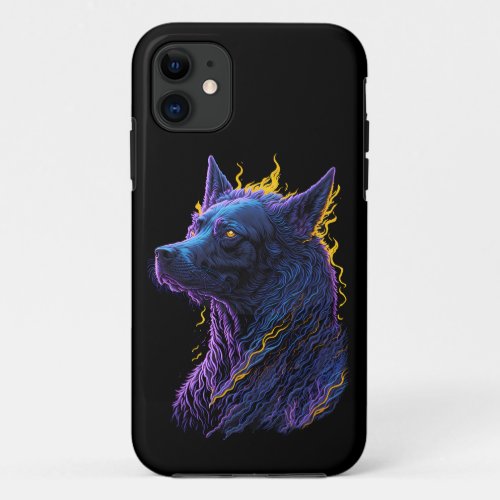 Beautiful dog Artistic pet image for print on dema iPhone 11 Case