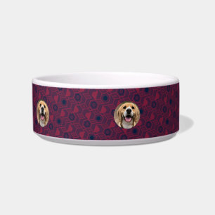 Beautiful Dog Dad Pet Accessory Custom Name Funny  Bowl