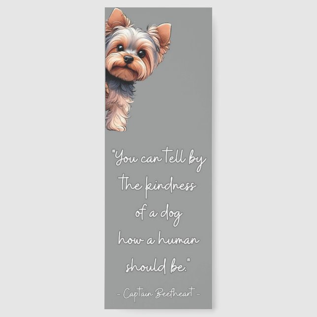 Beautiful Dog Lover's Quote Bookmarks (Front)