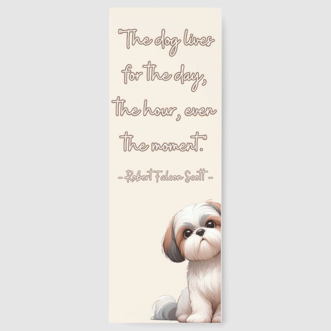 Beautiful Dog Lover's Quote Bookmarks (Front)