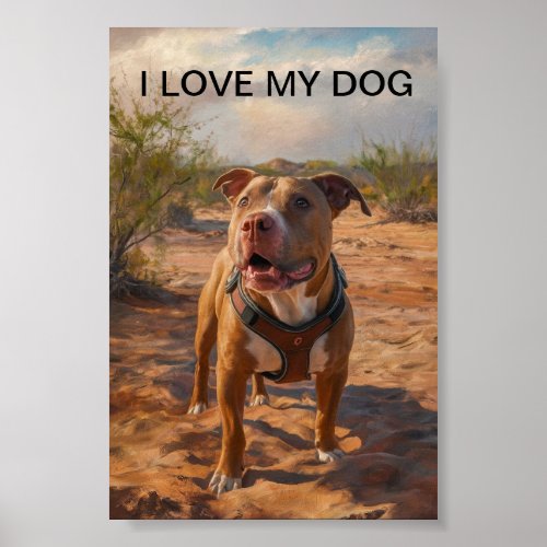 BEAUTIFUL DOG POSTER