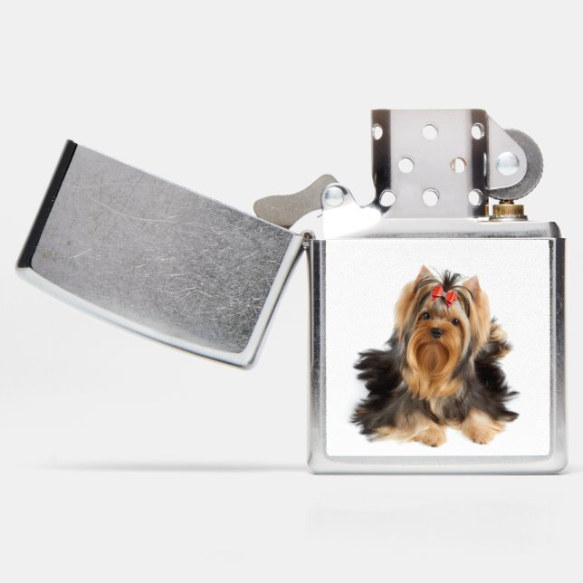 Beautiful dog zippo lighter (Opened)