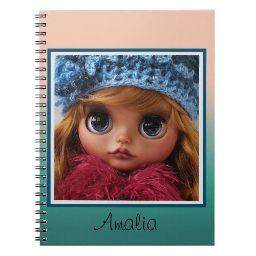 Beautiful doll Blythe big eyes fashion stylish fun Notebook