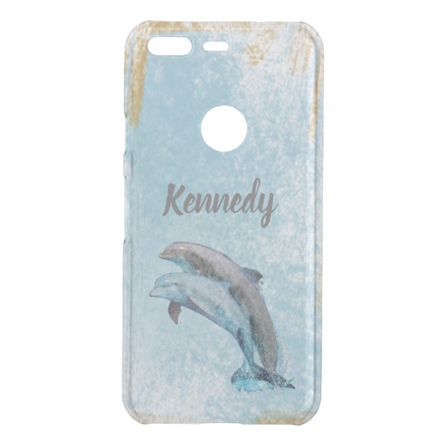 Beautiful Dolphins Jumping Out Of Water Uncommon Google Pixel Case (Back)