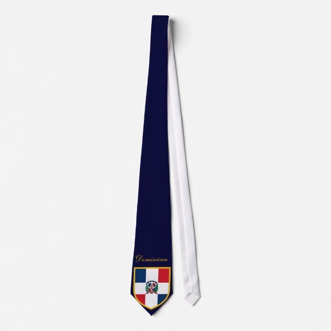 Beautiful Dominican Republic Flag Neck Tie (Front)
