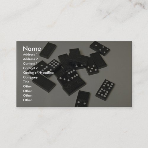 Beautiful Dominoes Business Card