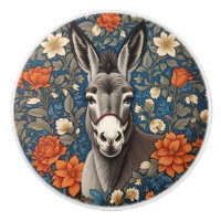 Beautiful Donkey Face Elegant Floral