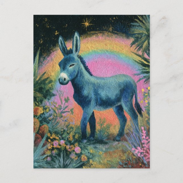 Beautiful Donkey Postcard (Front)