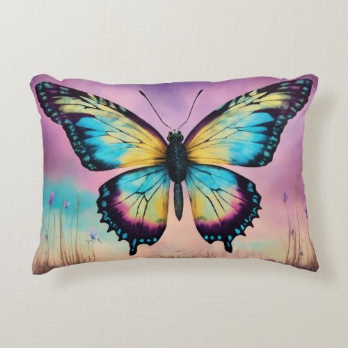 beautiful double_sided butterfly pillow 
