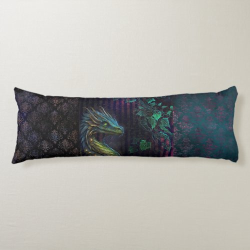 Beautiful double_sided damast and dragon custom  body pillow