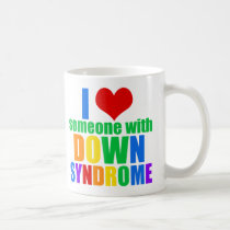 Beautiful Down Syndrome Love Rainbow Coffee Mug