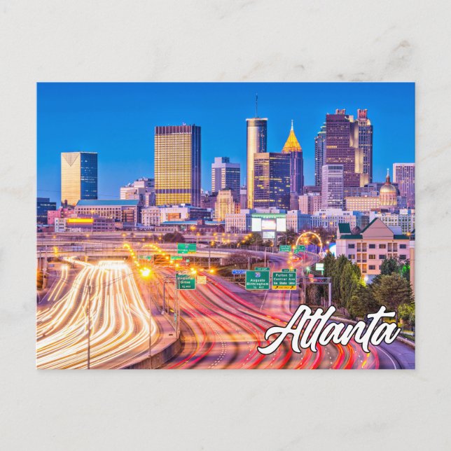 Beautiful Downtown Atlanta, Georgia, USA Postcard (Front)