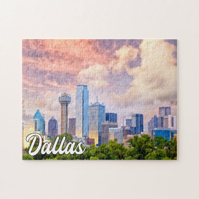 Beautiful Downtown Dallas, Texas, USA Jigsaw Puzzle (Horizontal)