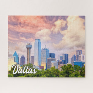 Beautiful Downtown Dallas, Texas, USA Jigsaw Puzzle
