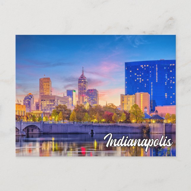 Beautiful Downtown Indianapolis, Indiana, USA Postcard (Front)