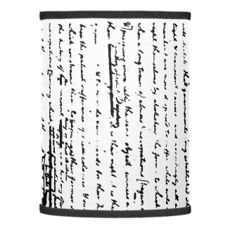Beautiful draft script by Thos. Jefferson 1776 Lamp Shade