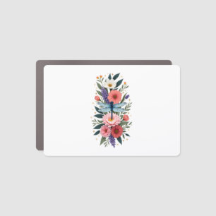 Beautiful Dragonfly Watercolor Art Insect Lover Ea Car Magnet