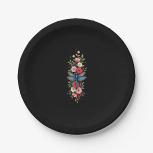 Beautiful Dragonfly Watercolor Art Insect Lover Ea Paper Plates