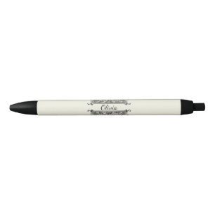 Beautiful drawing of black and white flowers pen