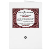 Beautiful Dreamer - Maine Coon Cat Card (Back)