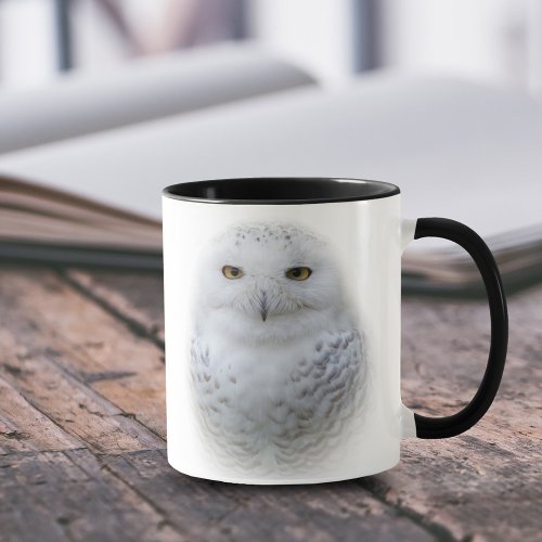 Beautiful Dreamy and Serene Snowy Owl Mug