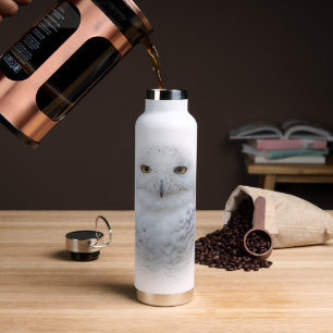 Beautiful, Dreamy and Serene Snowy Owl Water Bottle