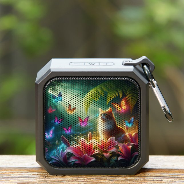 Beautiful dreamy butterflies & Cat Bluetooth Speaker (Insitu(Outdoor))