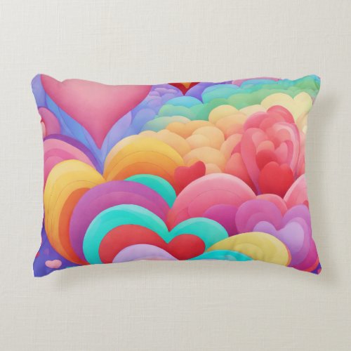 Beautiful dreamy pastel colour throw pillow 