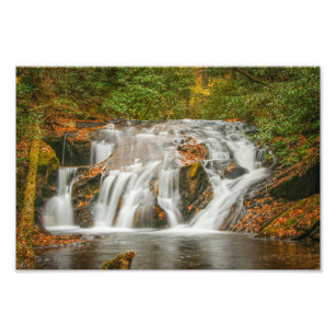 Beautiful Dukes creek waterfall in N. Georgia Photo Print