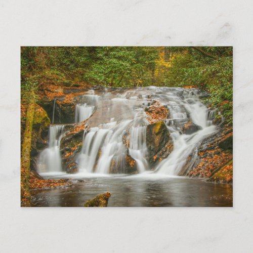 Beautiful Dukes creek waterfall in N Georgia Postcard