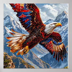 Beautiful eagle poster