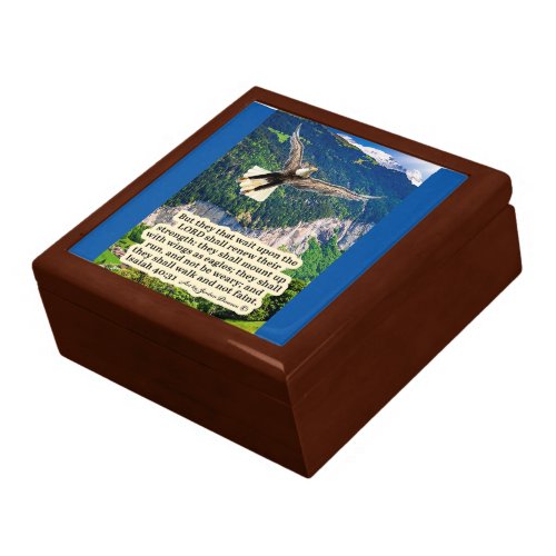 Beautiful Eagle Scripture Isaiah 4031 Gift Box