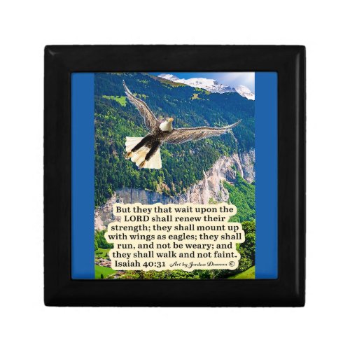 Beautiful Eagle Scripture Isaiah 4031 Gift Box