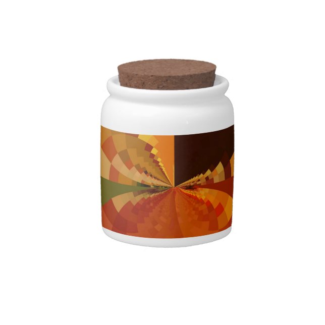 Beautiful Earth Abstract Art Print Candy Jar (Front)