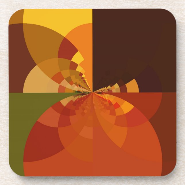 Beautiful Earth Abstract Art Print Coaster (Front)