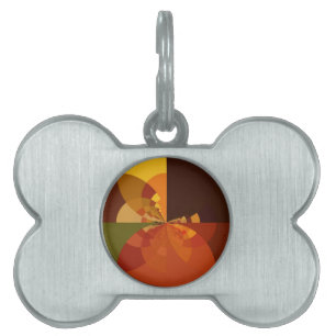 Beautiful Earth Abstract Art Print Pet Name Tag