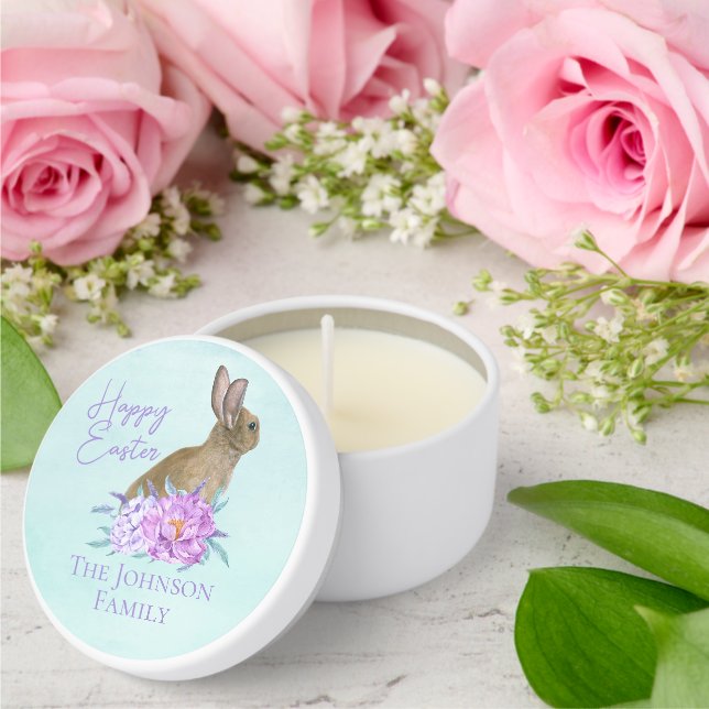 Beautiful Easter Bunny Pastel Custom Party Mini Candle Favors (Insitu (Wedding))