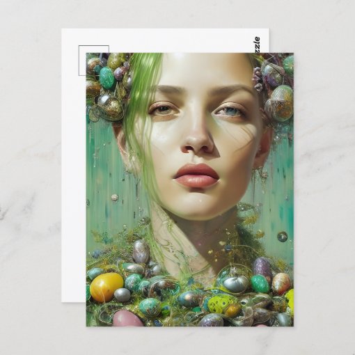 Beautiful Easter Goddess Postcard Zazzle