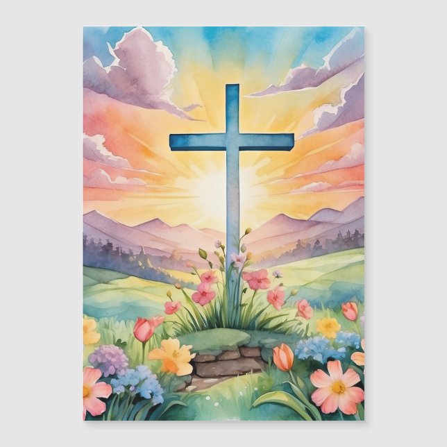 Beautiful Easter Watercolor Art (Front)