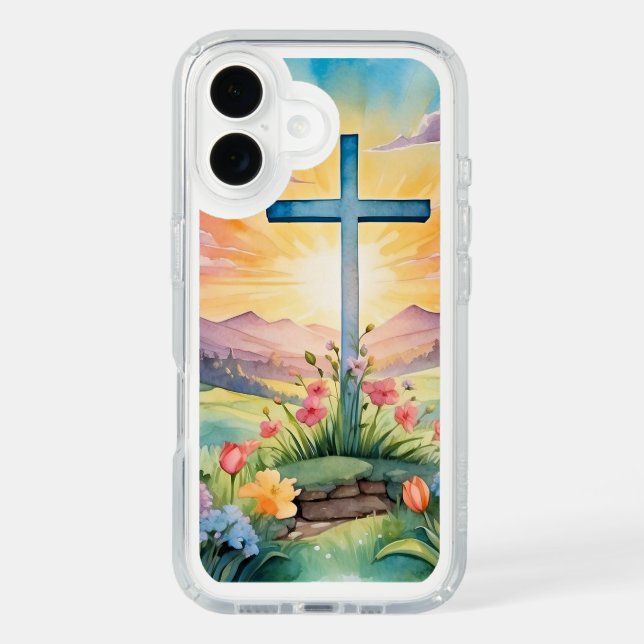 Beautiful Easter Watercolor Art Speck iPhone Case (Front)