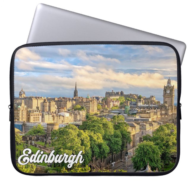 Beautiful Edinburgh, Scotland, United Kingdom Laptop Sleeve (Front)
