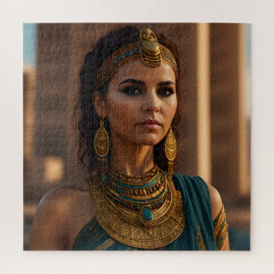 Beautiful Egyptian woman portrait Jigsaw Puzzle