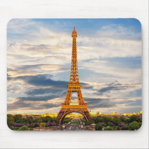 Beautiful Eiffel Tower Paris France Mouse Pad